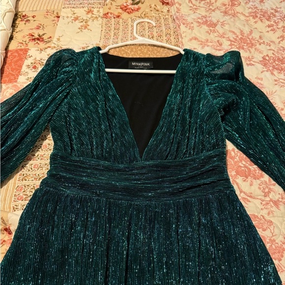 Mink Pink Sparkly Emerald Dress - Picture 3 of 5